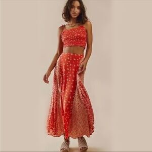 Free People Kaia Maxi Skirt and Tank Set